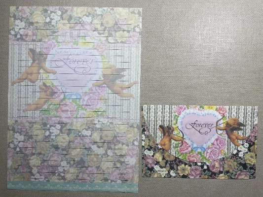 Conjunto de papel de carta antigo - 931