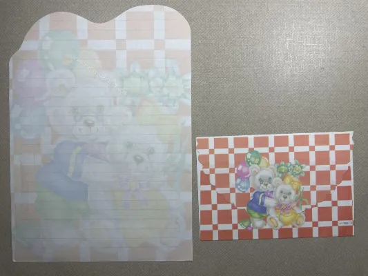 Conjunto de papel de carta antigo - 935