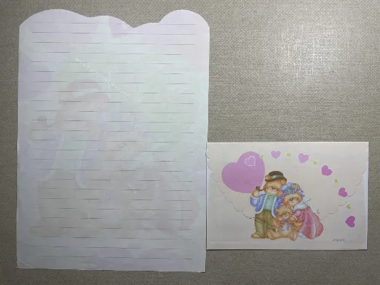 Conjunto de papel de carta antigo - 938
