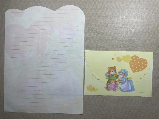 Conjunto de papel de carta antigo - 939