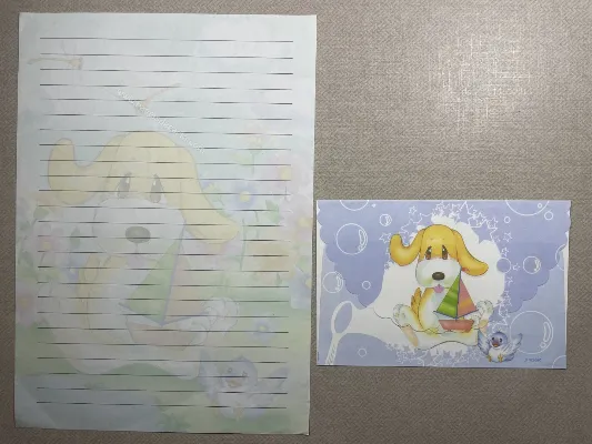 Conjunto de papel de carta antigo - 940