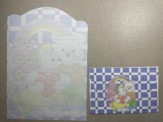 Conjunto de papel de carta antigo - 941