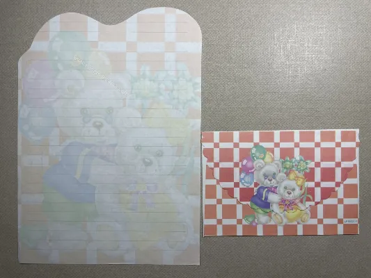 Conjunto de papel de carta antigo - 942