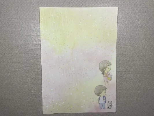 Papel de carta da Amy & Tim 122