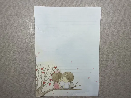 Papel de carta da Amy & Tim 124