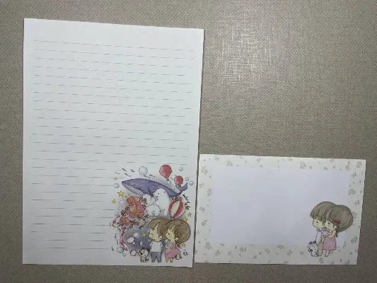 Papel de carta da Amy & Tim 129