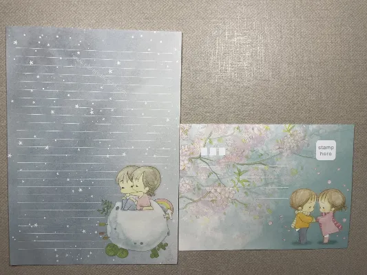 Papel de carta da Amy & Tim 130
