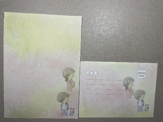 Papel de carta da Amy & Tim 136