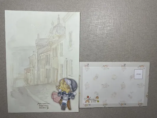 Papel de carta da Amy & Tim 142