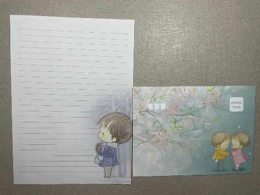 Papel de carta da Amy & Tim 144