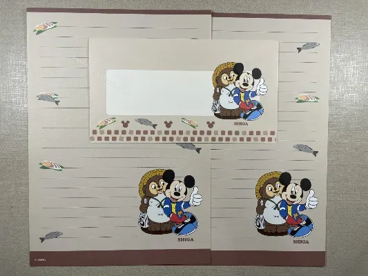 Conjunto de papel de carta do Mickey 55