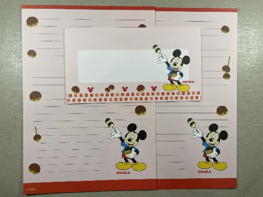 Conjunto de papel de carta do Mickey 57