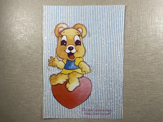 Papel de carta antigo - Bichinhos - 3742