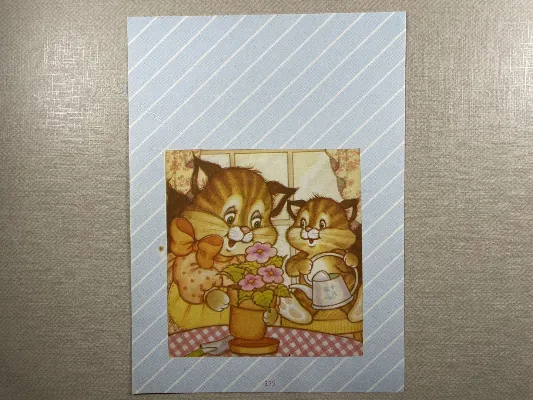 Papel de carta antigo - Bichinhos - 3752
