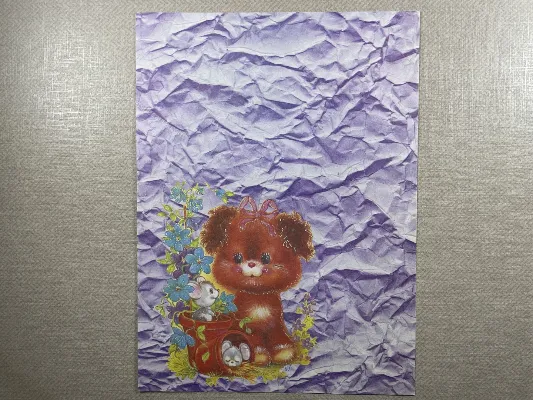 Papel de carta antigo - Bichinhos - 3754