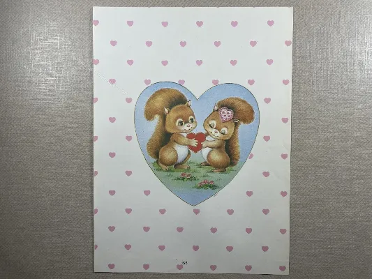 Papel de carta antigo - Bichinhos - 3758