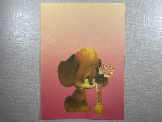 Papel de carta antigo - Bichinhos - 3760