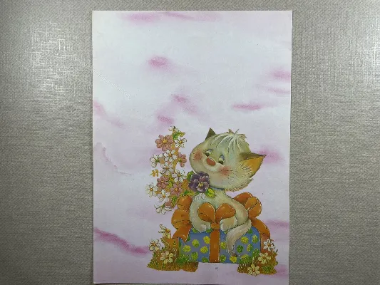 Papel de carta antigo - Bichinhos - 3764