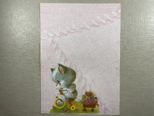 Papel de carta antigo - Bichinhos - 3767