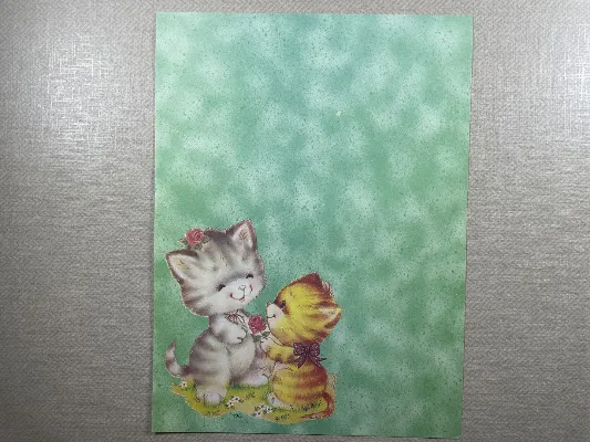 Papel de carta antigo - Bichinhos - 3769
