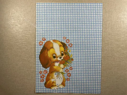 Papel de carta antigo - Bichinhos - 3774