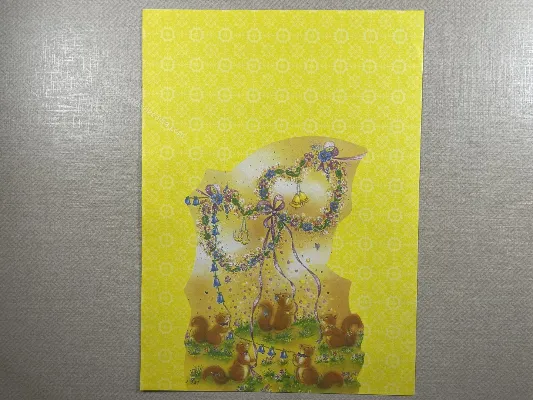 Papel de carta antigo - Bichinhos - 3775