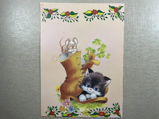 Papel de carta antigo - Bichinhos - 3779