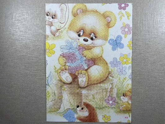 Papel de carta antigo - Bichinhos - 3780