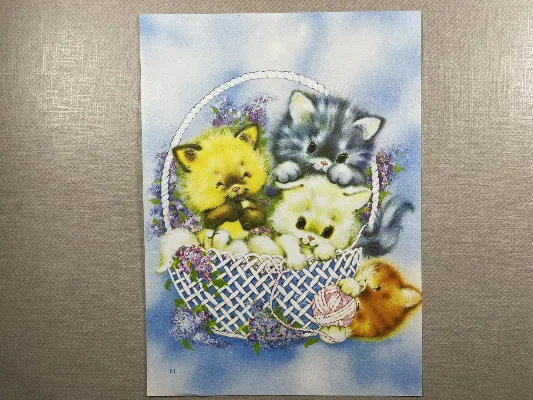 Papel de carta antigo - Bichinhos - 3782