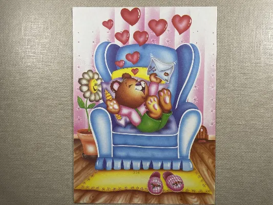 Papel de carta antigo - Bichinhos - 3783
