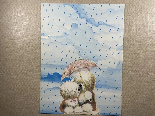Papel de carta antigo - Bichinhos - 3785