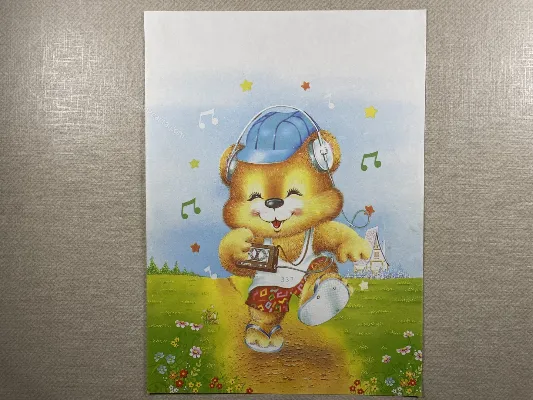 Papel de carta antigo - Bichinhos - 3786