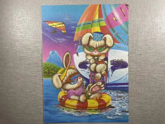 Papel de carta antigo - Bichinhos - 3790