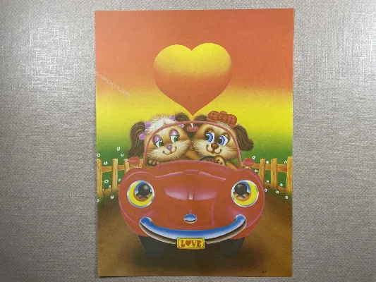 Papel de carta antigo - Bichinhos - 3793