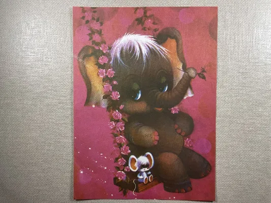 Papel de carta antigo - Bichinhos - 3796