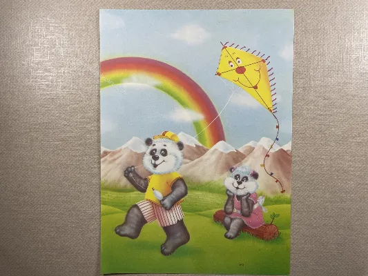 Papel de carta antigo - Bichinhos - 3807