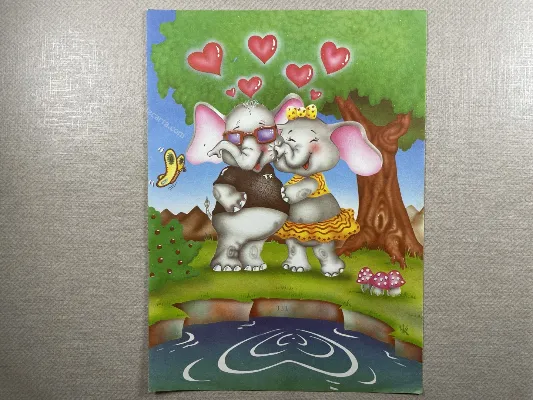 Papel de carta antigo - Bichinhos - 3812