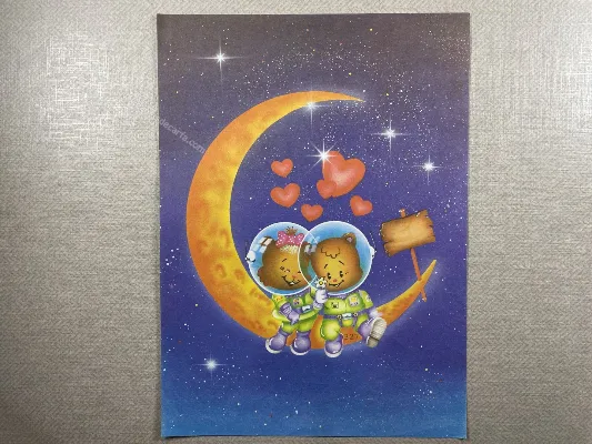 Papel de carta antigo - Bichinhos - 3813