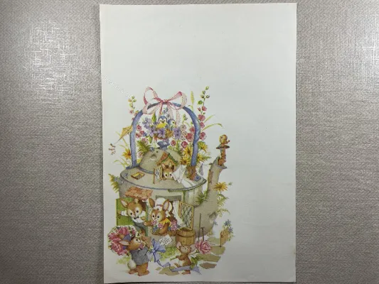 Papel de carta antigo - Bichinhos - 3816