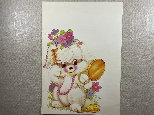 Papel de carta antigo - Bichinhos - 3818
