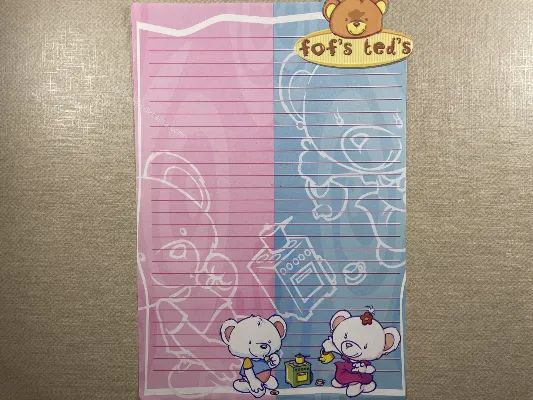 Papel de carta antigo - Bichinhos - 3821