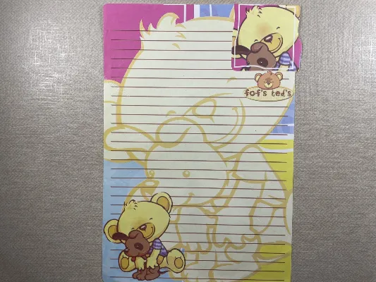 Papel de carta antigo - Bichinhos - 3822