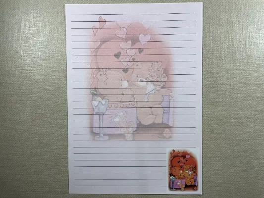 Papel de carta antigo - Bichinhos - 3833