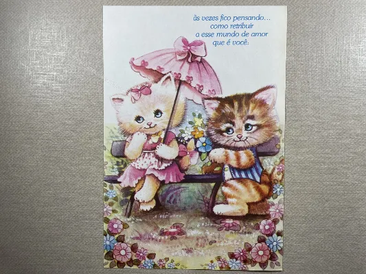 Papel de carta antigo - Bichinhos - 3837