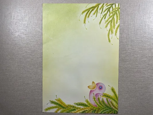 Papel de carta antigo - Bichinhos - 3843