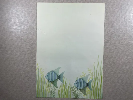 Papel de carta antigo - Bichinhos - 3845
