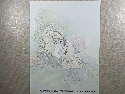 Papel de carta antigo - Bichinhos - 3851