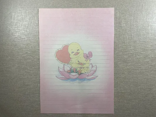 Papel de carta antigo - Bichinhos - 3853