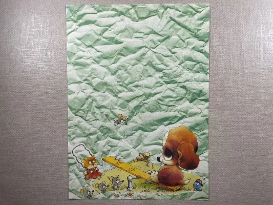 Papel de carta antigo - Bichinhos - 3855