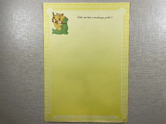 Papel de carta antigo - Bichinhos - 3857